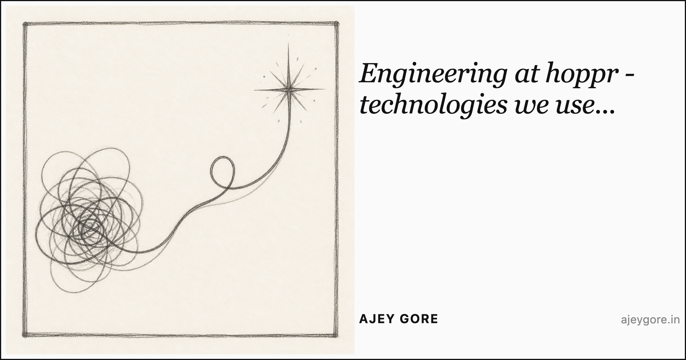 Engineering at hoppr - technologies we use...